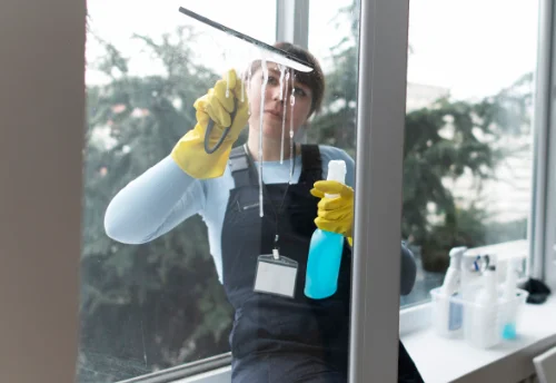 Nettoyage de vitres intérieures et extérieures à la Chapelle-Hermier